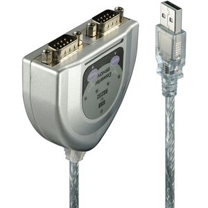 Lindy Silver 0.6m USB to Serial Cable - Serial Adapter Lindy Silver 0.6m USB to Serial Cable - Serial Adapter