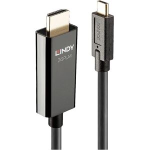Lindy USB Type-C to HDMI 4K60 Adapter Cable - Black Lindy USB Type-C to HDMI 4K60 Adapter Cable - Black