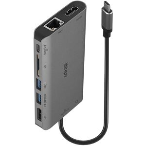 Lindy Laptop Docking Station - USB-C, 4K HDMI, Ethernet, 2x USB A, 1x USB C, Audio - Black/Grey Lindy Laptop Docking Station - USB-C, 4K HDMI, Ethernet, 2x USB A, 1x USB C, Audio - Black/Grey