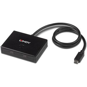 Lindy USB Hub 2 Port USB 3.2 Gen 1 Type-C Switch - Black Lindy USB Hub 2 Port USB 3.2 Gen 1 Type-C Switch - Black