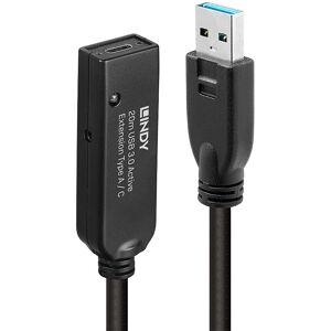 Lindy - USB-Verlängerungskabel - 20m - Schwarz Lindy - USB-Verlängerungskabel - 20m - Schwarz