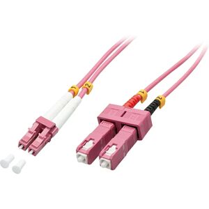 Lindy Model 46361 Pink Fibre Optic Cable - OM4 - 2m Lindy Model 46361 Pink Fibre Optic Cable - OM4 - 2m