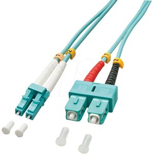 Lindy Model 46393 - Turquoise OM3 Fibre Optic Cable Lindy Model 46393 - Turquoise OM3 Fibre Optic Cable
