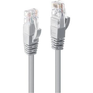 Lindy Premium Compact Network Cable - Cat6 U/UTP, Grey, 0.5m Lindy Premium Compact Network Cable - Cat6 U/UTP, Grey, 0.5m