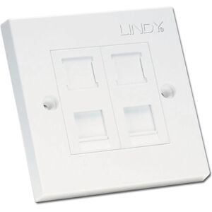 Lindy 60566 White Wall Plate - Network RJ-45 Socket - 10mm Deep Lindy 60566 White Wall Plate - Network RJ-45 Socket - 10mm Deep