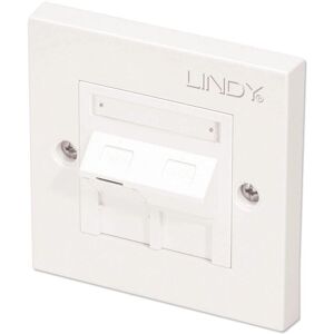Lindy 60568 White Wall Plate with Angled RJ-45 Socket - Wall Plate/Switch Cover Lindy 60568 White Wall Plate with Angled RJ-45 Socket - Wall Plate/Switch Cover