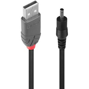 Lindy Power Cable - 1.5m Black USB A to DC 3.5/1.35mm Lindy Power Cable - 1.5m Black USB A to DC 3.5/1.35mm