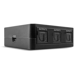 Lindy 70480 Audio Splitter - 3 Ports - Black Lindy 70480 Audio Splitter - 3 Ports - Black