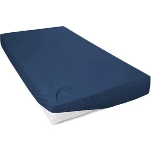 Primera Mako-Feinjersey Bed Sheet - Blue, 90-100cm x 200cm Primera Mako-Feinjersey Bed Sheet - Blue, 90-100cm x 200cm