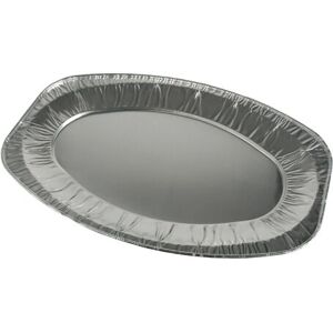Plateau de service ovale en aluminium Papstar - Sûr pour aliments & Réutilisable - Publicité Plateau de service ovale en aluminium Papstar - Sûr pour aliments & Réutilisable - Publicité