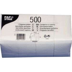 Papstar 16109 White Tissue Paper Napkins - 500 pcs Papstar 16109 White Tissue Paper Napkins - 500 pcs
