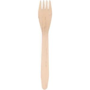 Papstar Fourchette de table en bois de bouleau clair, 165 mm - 25 pièces Papstar Fourchette de table en bois de bouleau clair, 165 mm - 25 pièces