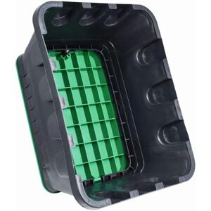 Heitronic Schwarze & Grüne Außenkabelbox - 12 Ausgänge IP44 Heitronic Schwarze & Grüne Außenkabelbox - 12 Ausgänge IP44