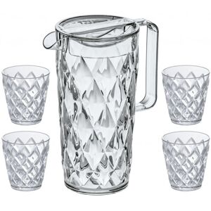 Koziol Kristall-Drinkset - 1,6L Karaffe & 4 Gläser Koziol Kristall-Drinkset - 1,6L Karaffe & 4 Gläser