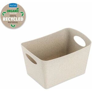 Koziol Boîte de rangement - Beige - 1L - Rectangulaire - Sans toxiques - Publicité Koziol Boîte de rangement - Beige - 1L - Rectangulaire - Sans toxiques - Publicité
