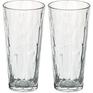 Koziol 250ml Klar Plast Drinkglass - 2-Pakning - Modern & Holdbart Koziol 250ml Klar Plast Drinkglass - 2-Pakning - Modern & Holdbart