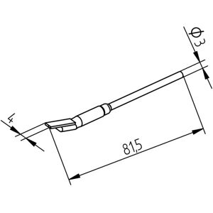 Pointe de fer à dessouder 4 mm - Accessoire Pointe de fer à dessouder 4 mm - Accessoire