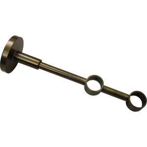 Gardinia Chicago Double Curtain Rod Bracket - Brown - Curtain Rod Accessory Gardinia Chicago Double Curtain Rod Bracket - Brown - Curtain Rod Accessory