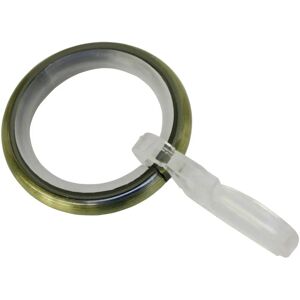 Gardinia Memphis Curtain Rings - 10 pcs, Grey (brass-colored) - Curtain Accessories Gardinia Memphis Curtain Rings - 10 pcs, Grey (brass-colored) - Curtain Accessories