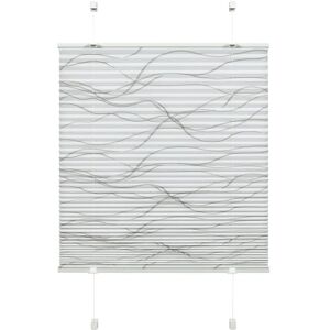 Gardinia Kat Wave Pleated Blinds - Easyfix, White, 90x130cm Gardinia Kat Wave Pleated Blinds - Easyfix, White, 90x130cm