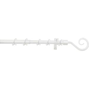 GARDINIA Verstelbare Metalen Gordijnroede-Set - Wit, 130-240cm GARDINIA Verstelbare Metalen Gordijnroede-Set - Wit, 130-240cm