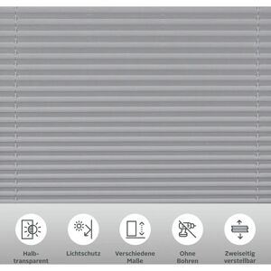 MY HOME EASYFIX PIA Voilage plissé - Gris 130cm pour enfants - Publicité MY HOME EASYFIX PIA Voilage plissé - Gris 130cm pour enfants - Publicité
