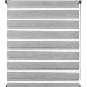 Gardinia Doppelrollo Grau - Premium Stoff, Einfache Montage Gardinia Doppelrollo Grau - Premium Stoff, Einfache Montage