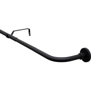 GARDINIA Set Lisa Curtain Rod - Flexible, 130-180cm, Metal, Black GARDINIA Set Lisa Curtain Rod - Flexible, 130-180cm, Metal, Black