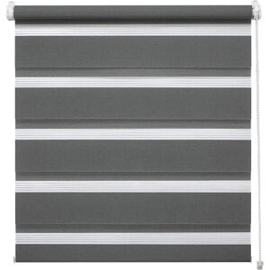 MY HOME Duo Klemmrollo - 150cm, Gray, Adjustable, Double Roller Blind MY HOME Duo Klemmrollo - 150cm, Gray, Adjustable, Double Roller Blind