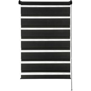 GARDINIA Easyfix Doble Roller - Negro, 150cm, ajustable, sin taladrar GARDINIA Easyfix Doble Roller - Negro, 150cm, ajustable, sin taladrar