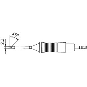 Weller RT7 Soldering Tip - Fine 45° - 2.2mm - Soldering Tip Weller RT7 Soldering Tip - Fine 45° - 2.2mm - Soldering Tip