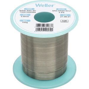 Weller Silver Lead-Free Solder Wire - 0.8mm - 100g Weller Silver Lead-Free Solder Wire - 0.8mm - 100g