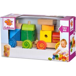 Eichhorn Holzbahn - 11-teilig mit Sound & Anhänger weiß/beige Eichhorn Holzbahn - 11-teilig mit Sound & Anhänger weiß/beige