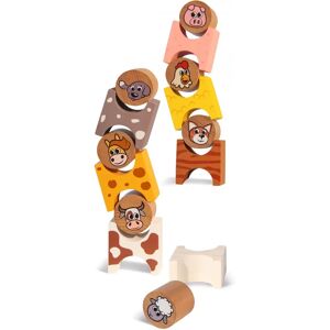 Eichhorn Houten Stapelspel Boerderijdieren 14dlg. Eichhorn Houten Stapelspel Boerderijdieren 14dlg.