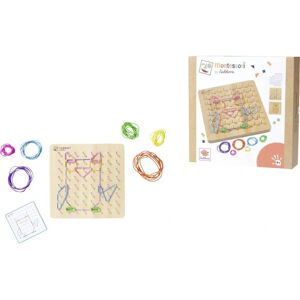 EICHHORN Tablero de Geometría Montessori - Juguete Educativo - 18x18cm - Madera EICHHORN Tablero de Geometría Montessori - Juguete Educativo - 18x18cm - Madera