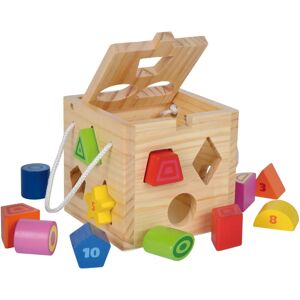 Eichhorn Wooden Shape Sorting Cube - 12 Blocks Eichhorn Wooden Shape Sorting Cube - 12 Blocks