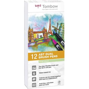 Tombow ABT-12P-2 Filtepen - Multifarvet - 12 stk Tombow ABT-12P-2 Filtepen - Multifarvet - 12 stk