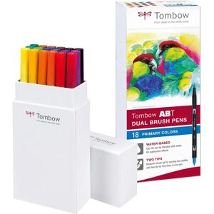 Tombow Primary & Secondary Colors Dual Brush Pen Set - Felt Pen Tombow Primary & Secondary Colors Dual Brush Pen Set - Felt Pen