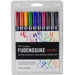 Ensemble de Marqueurs Multicolores Tombow Fudenosuke - Set de Feutres - Publicité Ensemble de Marqueurs Multicolores Tombow Fudenosuke - Set de Feutres - Publicité