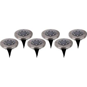 Näve Set of 6 solar garden ground spike lights - Garden lighting Näve Set of 6 solar garden ground spike lights - Garden lighting