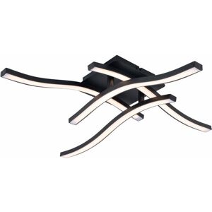 NÄVE Lampe de Plafond LED Noire - 24W, 45cm - Design Moderne - Publicité NÄVE Lampe de Plafond LED Noire - 24W, 45cm - Design Moderne - Publicité