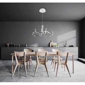 Näve Nickel Matte Pendant Light - Dimmable LED - 55cm - Interior Decor Näve Nickel Matte Pendant Light - Dimmable LED - 55cm - Interior Decor