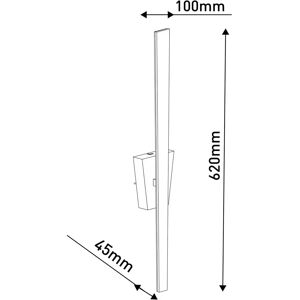 NÄVE Trevor Wandleuchte - 62cm, Nickel Matt, 1-LED, Innen NÄVE Trevor Wandleuchte - 62cm, Nickel Matt, 1-LED, Innen