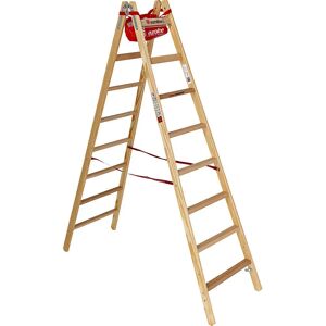 Escalera de madera Kaiserkraft - 2x8 peldaños anchos y estrechos Escalera de madera Kaiserkraft - 2x8 peldaños anchos y estrechos