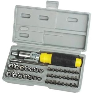 Kit d'outils Brüder Mannesmann 41 pièces avec profil en T, Phillips, Pozidriv, hexagonaux, carrés - Publicité Kit d'outils Brüder Mannesmann 41 pièces avec profil en T, Phillips, Pozidriv, hexagonaux, carrés - Publicité