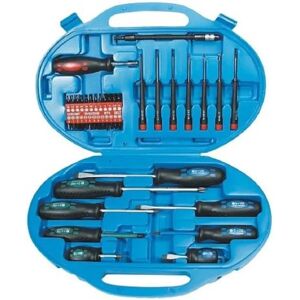Mannesmann 42-piece workshop screwdriver set - Flat, Phillips, Hex, T-Profil Mannesmann 42-piece workshop screwdriver set - Flat, Phillips, Hex, T-Profil