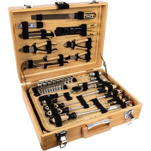 Brüder Mannesmann Tool Set - 108 Piece Bamboo Case Brüder Mannesmann Tool Set - 108 Piece Bamboo Case