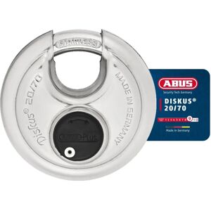 ABUS 20/70mm Diskus Plus Padlock - Stainless Steel Security Level 9 ABUS 20/70mm Diskus Plus Padlock - Stainless Steel Security Level 9