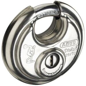 ABUS Stainless Steel 26/70mm Diskus Padlock Keyed Alike - Security Level 8 ABUS Stainless Steel 26/70mm Diskus Padlock Keyed Alike - Security Level 8