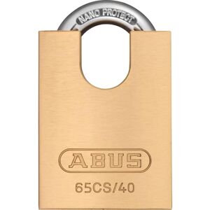 ABUS Brass Padlock 65CS/40mm with Locking Shackle - Padlock ABUS Brass Padlock 65CS/40mm with Locking Shackle - Padlock